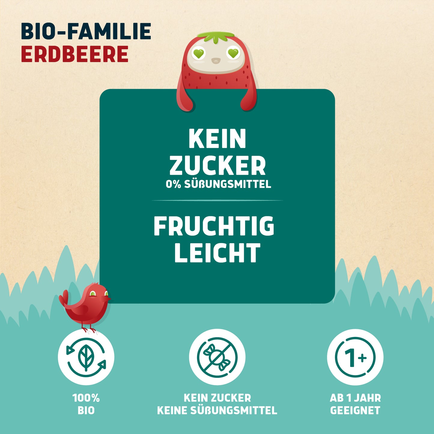 Bio-Familie Erdbeere 12 x 0,5l