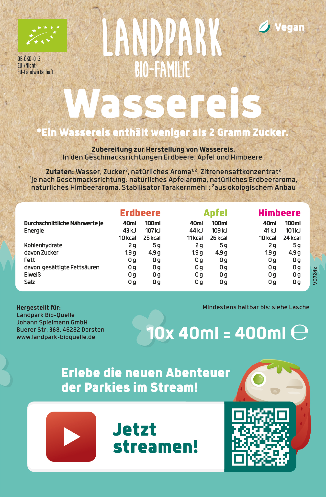 Bio-Wassereis 10er Box