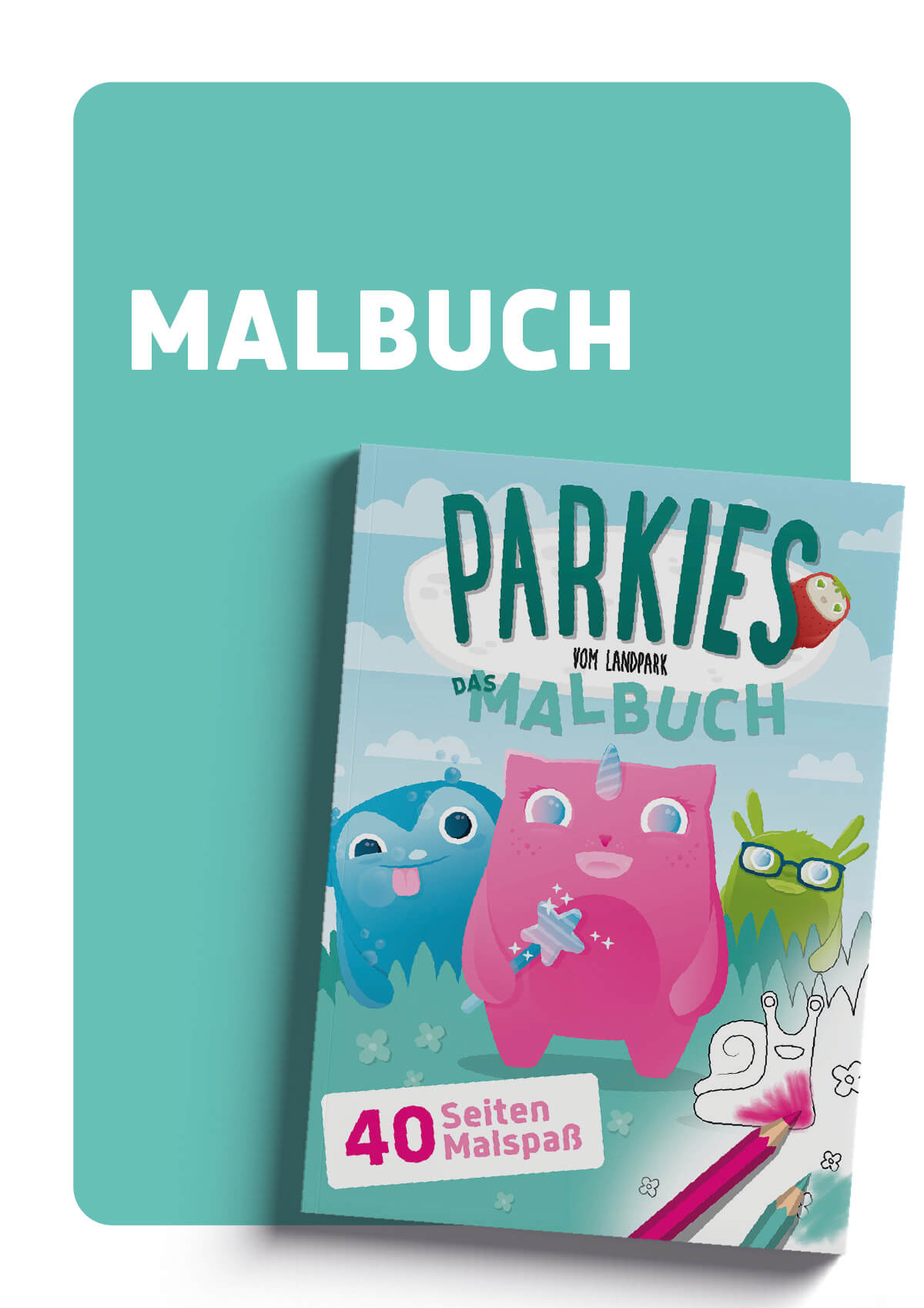 Malbuch "Parkies vom Landpark"